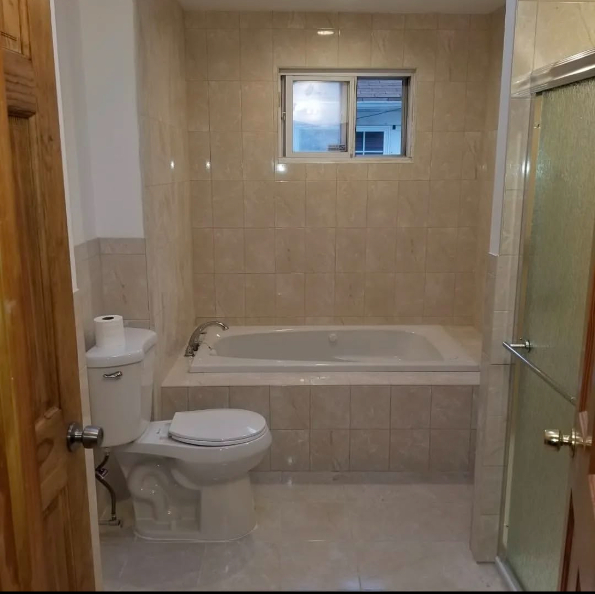 Bathroom renovation before and after