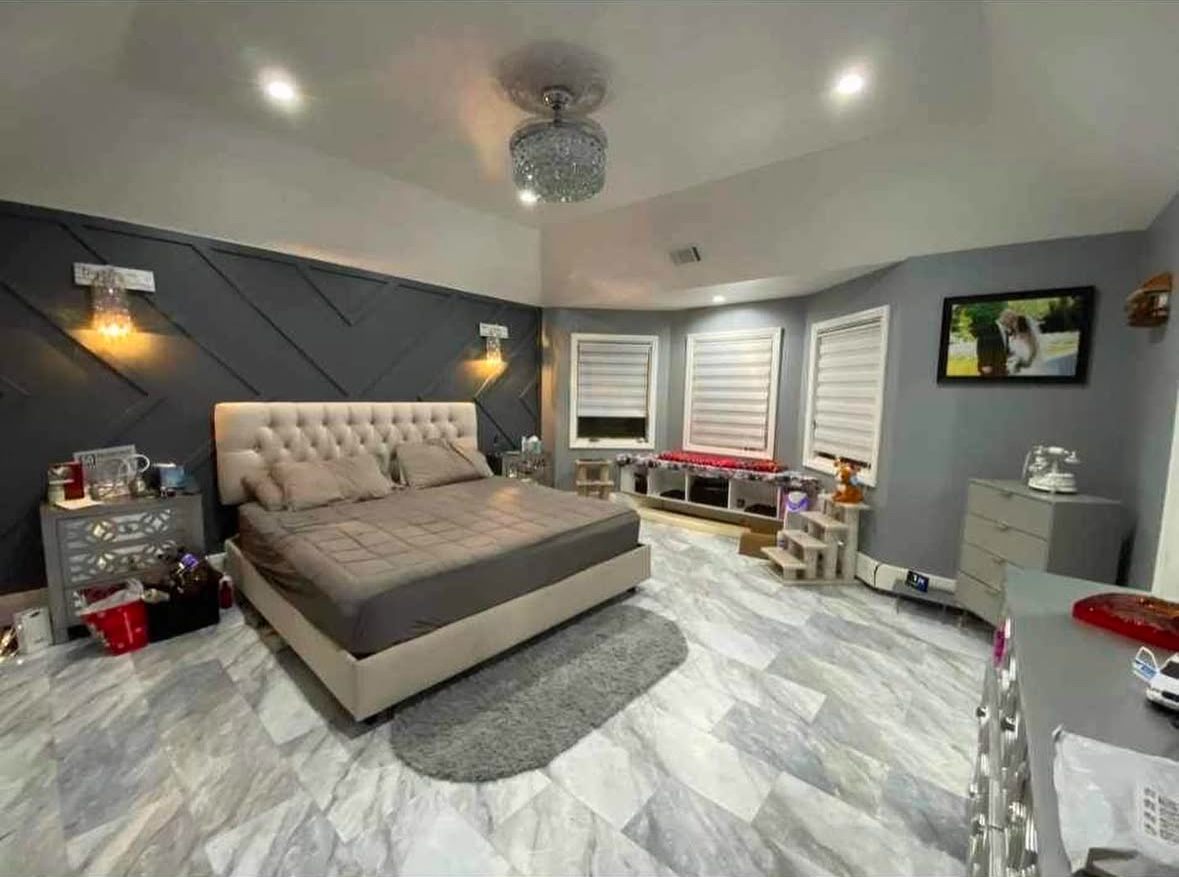 Bedroom remodel before and after