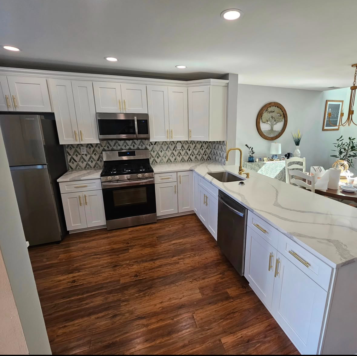 Kitchen remodel before and after